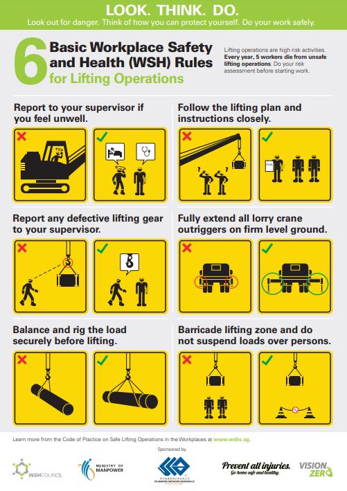 6 Basic Workplace Safety and Health (WSH) Rules for Lifting Operations ...